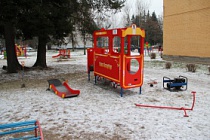 Новое игровое оборудование для детского сада.